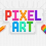 color by numbers pixel art