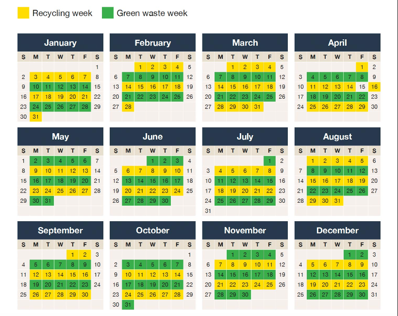 How To Use The Bin Collection Calendar Carefully 